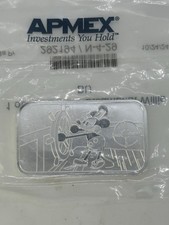 1 oz Silver Bar - Steamboat Willie BU .999. In Original Apmex Packaging ￼ 107.00 per troy oz