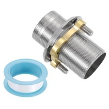 Faucet Mount Extension Shank 2"x 1.25" Stainless Steel Pipe Faucet Extension Kit