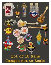 18 Vintage Hard Rock Cafe Pins - London Paris Stockholm - 3 Ltd. Ed. - Hendrix