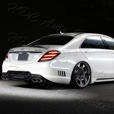 For 13-20 Mercedes S450 S560 S600 S63 W222 P-Style Carbon Fiber Trunk Spoiler