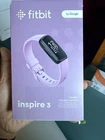 Fitbit Inspire 3 Lilac Silicon Strap Activity Tracker Purple Open Box