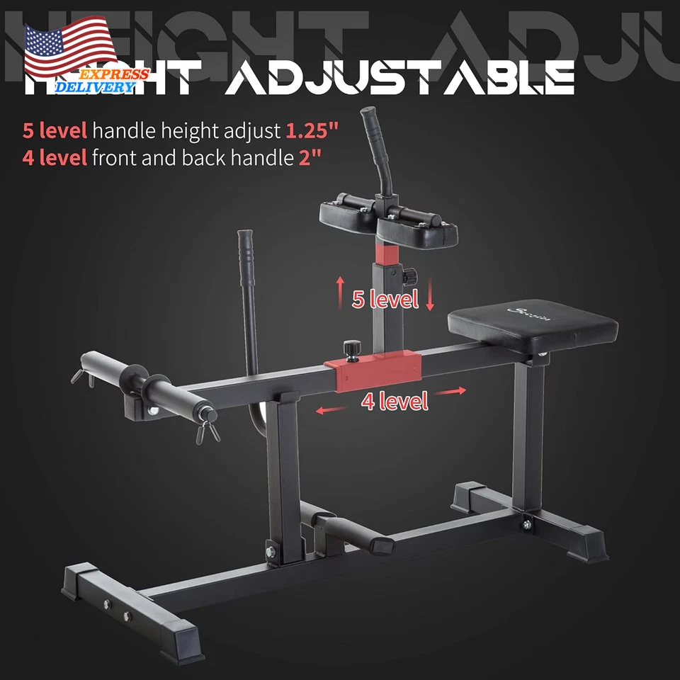 Máquina de levantamiento de pantorrillas sentada máquina de piernas ajustable para gimnasio en casa entrenamiento de brazos NUEVO Foto 3 de 4