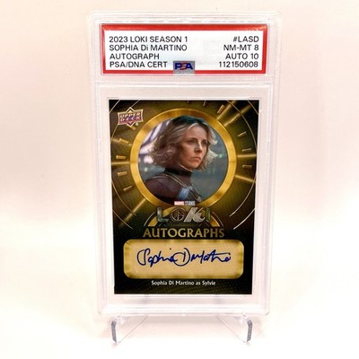 Upper Deck 2023 Marvel MCU Loki - Autographs Karte PSA Sophia di Martino Sylvie