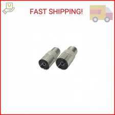 uxcell 2pcs Antenna CATV TV FM PAL Female to F Female Jack RF Coax Adapter
