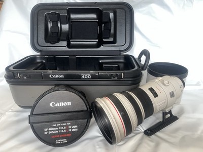Canon EF 400mm L IS USM with Lens Hood, Cover and Hard Case (no keys) 