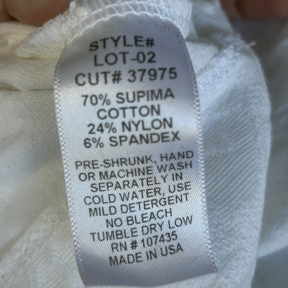 Camiseta sin mangas de entrenamiento Hard Tail Forever blanca de encaje de loto con etiquetas talla pequeña Foto 4 de 4