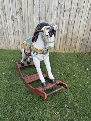 Design Toscano Victorian Carousel Pony Rocking Horse Statue