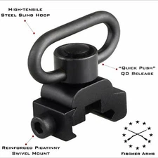 Swivel 20mm QD Heavy Duty Quick Detach Push Button Release Sling