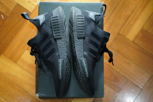 JAPAN Adidas NMD R1 Triple Black 2017 -MENS US Size 10.5 - Athletic Shoes BZ0220