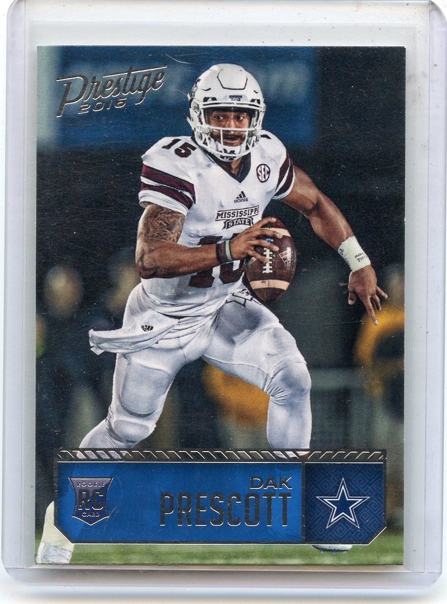 2016 PRESTIGE #206 DAK PRESCOTT ROOKIE CARD RC, DALLAS COWBOYS