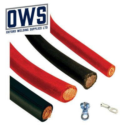 25mm² (170 Amp) Flexible PVC Battery & Welding Cable - Black & Red, Free Lug Per Meter
