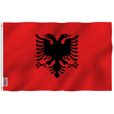Anley Fly Breeze 3x5 foot Albania Flag - Albanian National Flags Polyester 