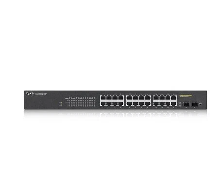 4718937609505 Zyxel GS1900-24HP Managed Gigabit Ethernet (10/100/1000) 1U Black  - Image 2 of 4