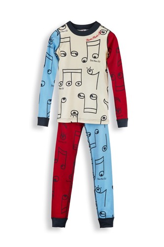 Organic cotton Music Club Music Notes Long Sleeve Pajama Set - Picture 5 of 18