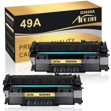 2 Pack Q5949A Toner Compatible With HP 49A LaserJet 1160 1320 3390 3392 P2015