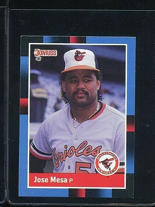 1988 DONRUSS #601 JOSE MESA ROOKIE RC BALTIMORE ORIOLES 