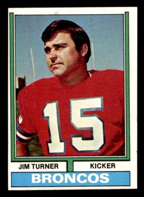 1974 Topps Football #406 Jim Turner EX *d3