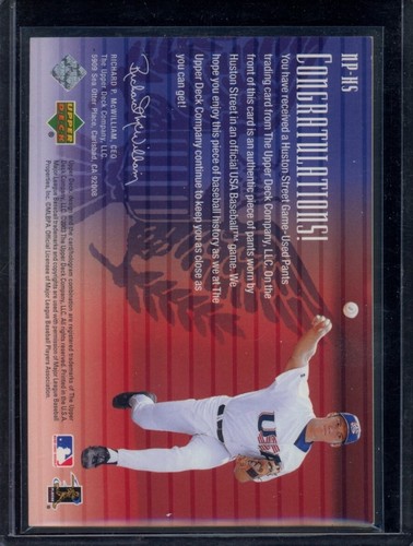 Houston Street 2003 Upper Deck National Pride #NP-HS Relic USA - Picture 2 of 2
