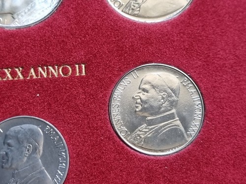 VATICANO PAPA GIOVANNI PAOLO II° KAROL WOJTYLA SERIE DIVISIONALE MONETE 1980 II° - Picture 11 of 23