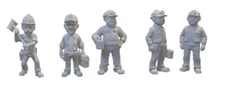 Resin printed Railroad Workers