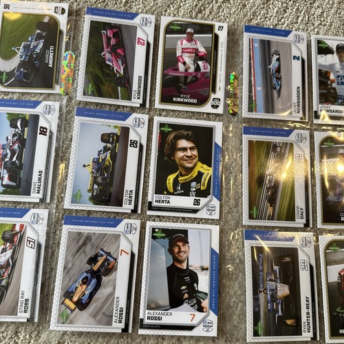 2024 Parkside Indycar Indy 23 CARD SET American Drivers Andretti Newgarden Rahal - Picture 3 of 8
