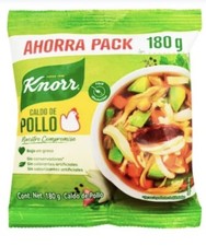 KNORR CALDO DE POLLO / CHICKEN FLAVOR BOUILLON - 2 BAGS OF 180g EA - FREE SHIP