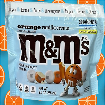 M&M`S🌰Limted Edition White Chocolate Orange Vanilla Creme🍬Candy