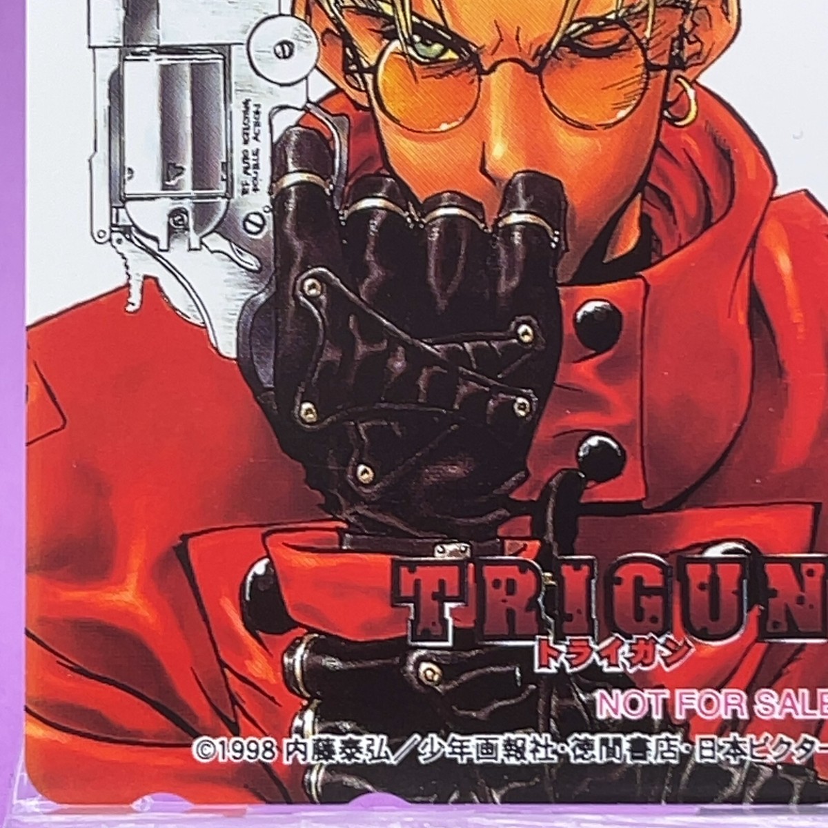 Vash the Stampede Trigun Phone Card 1998 Japan Anime collectible