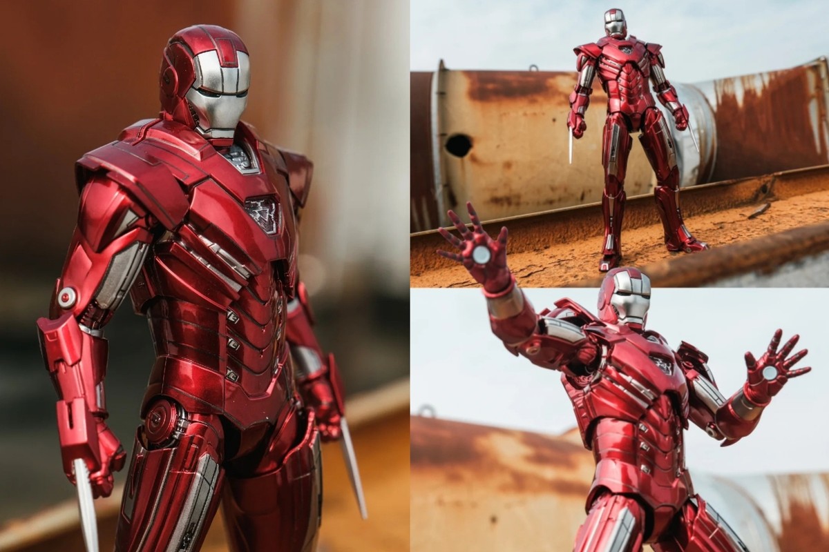 NEW Marvel ZD Toys Iron Man Mark 33 SILVER CENTURION 7