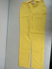 VERSUS Gianni Versace Cotton Stretch Slim Straight leg Yellow Pants 26/40