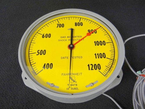 Ashcroft Hi-Shock Gas Thermometer w/ 60 Ft Flex Tube NSN 6685-01-122-5957 - Picture 2 of 7