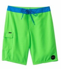 O'NEILL SANTA CRUZ BOARDSHORTS BOARD SHORTS - Men's 38 lime green/blue NWT