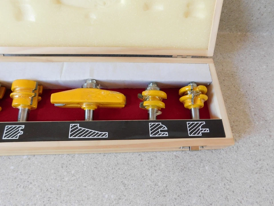 Carb Tech 5 Piece Door Making Router Bits 3 7/8 Cut GL JNT DR LIP CT1452K - Image 4 of 4