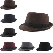 Round Caps Bowler Hats Fedoras Top Jazz Cap Felt Hat Autumn Women Men Winter
