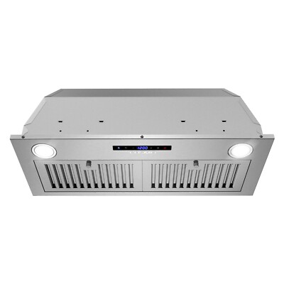 30 in Insert Range Hood (OPEN BOX) 3-Prong Plug, Stainless Steel, LED