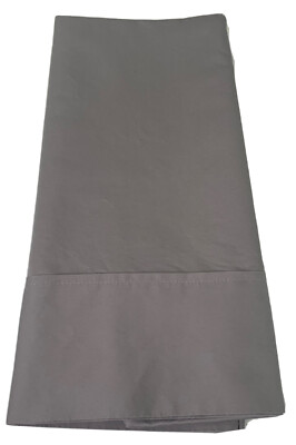 Pizuna Pillowcase Standard Gray 100% Long Staple Cotton 30x20