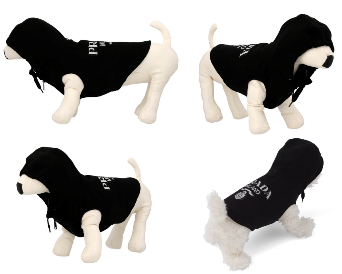 PRADA PETS Dog Logo Hoodie Pullover Coat Jacket Mantel Hooded