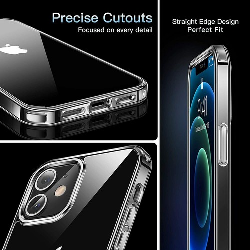 For iPhone 15/Pro/Plus/Pro Max 14 13-Premium Shockproof Clear TPU Gel Case - Photo 22 sur 27