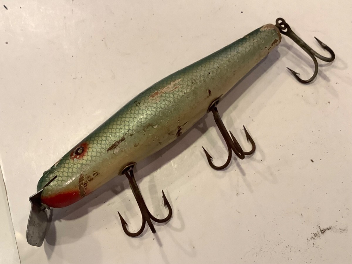 VINTAGE CREEK CHUB SALT SURFSTER 7400 WOOD FISHING LURE VINTAGE CREEK CHUB SALT SURFSTER 7400 WOOD FISHING LURE