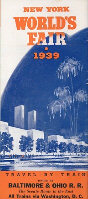 Eisenbahn Prospekt Baltimore & Ohio New York Weltausstellung 1939