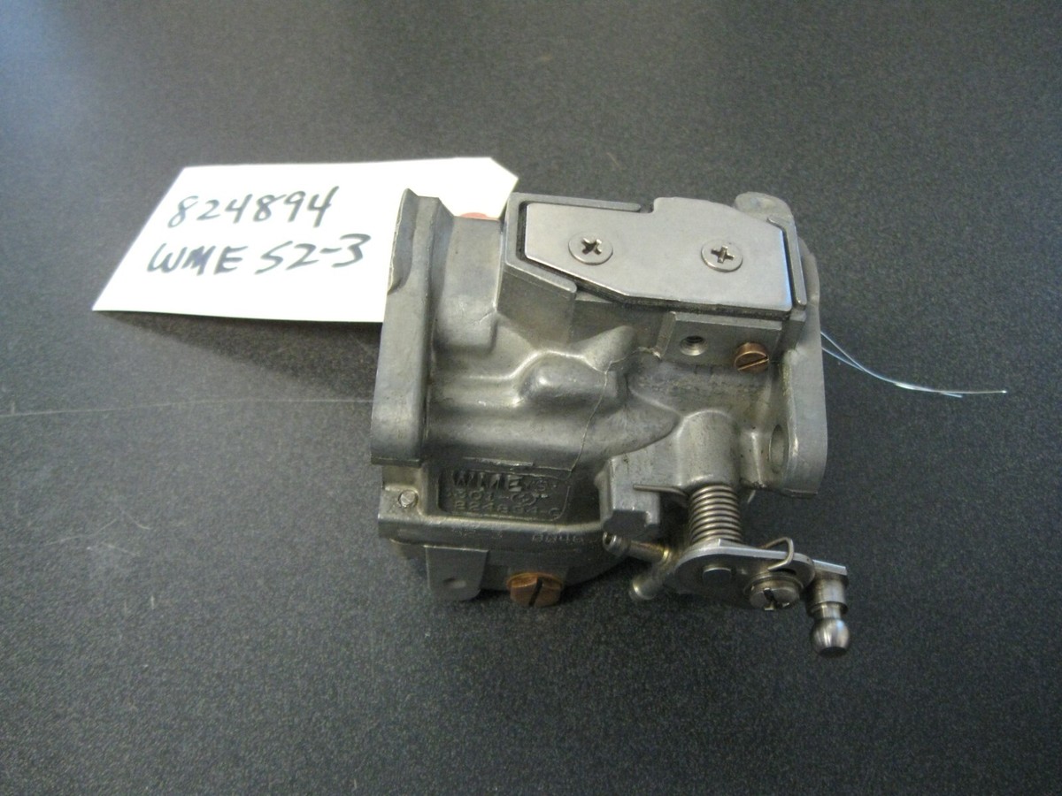 MERCURY OUTBOARD CARBURETOR ASSY 824894 WME 52-3 BIN0204 | eBay