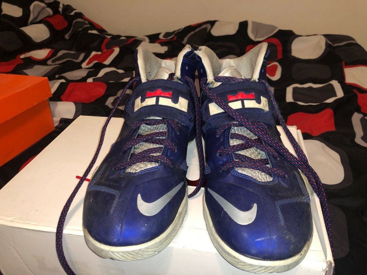 Nike Zoom Soldier VII Lebron’s (men’s 8) Nike LeBron Zoom Soldier VII 7 Game Royal Silver Blue Hero  main image 2