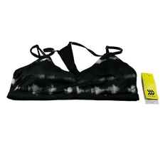 All In Motion Women XL 16-18 Swim Top Removable Pads Adjustable Straps Black New