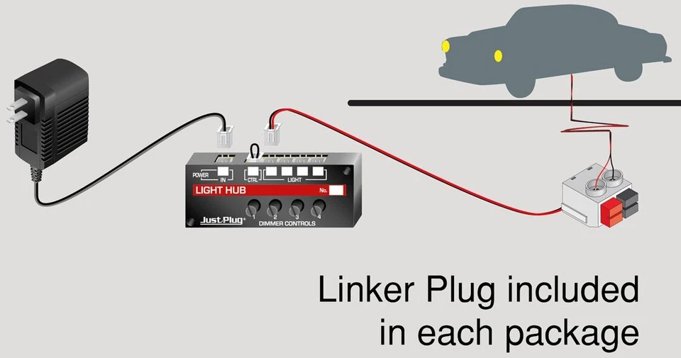 N Scale - "Downtown Drive" Just Plug Illuminated Vehicle,  WOO-JP5621 - Image 3 of 4