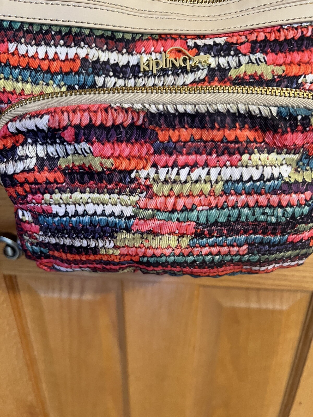 Kipling Multicolor 3 Compartment Crossbody Purse/… - image 8