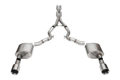For Corsa 24 Ford Mustang GT Conv. Xtreme Cat-Back Ex. Sys. 3.0in Dual Rear Ex