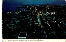 Chicago, John Hancock Center, Jim Bouton, flight, October 12th, Postcard