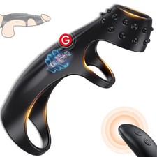 Electric Male Penis-Stretcher Enhancer-Scrotum-Ring-Delay-Ejaculation Remote Toy