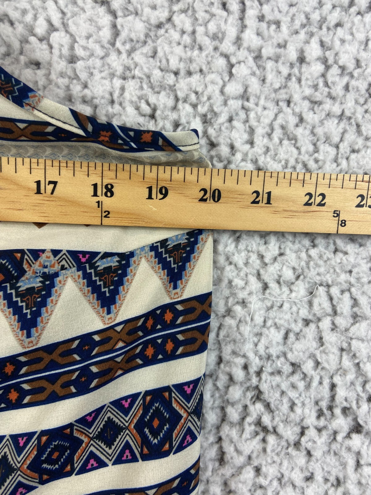 Chevron pattern multicolor spaghetti straps blous… - image 4