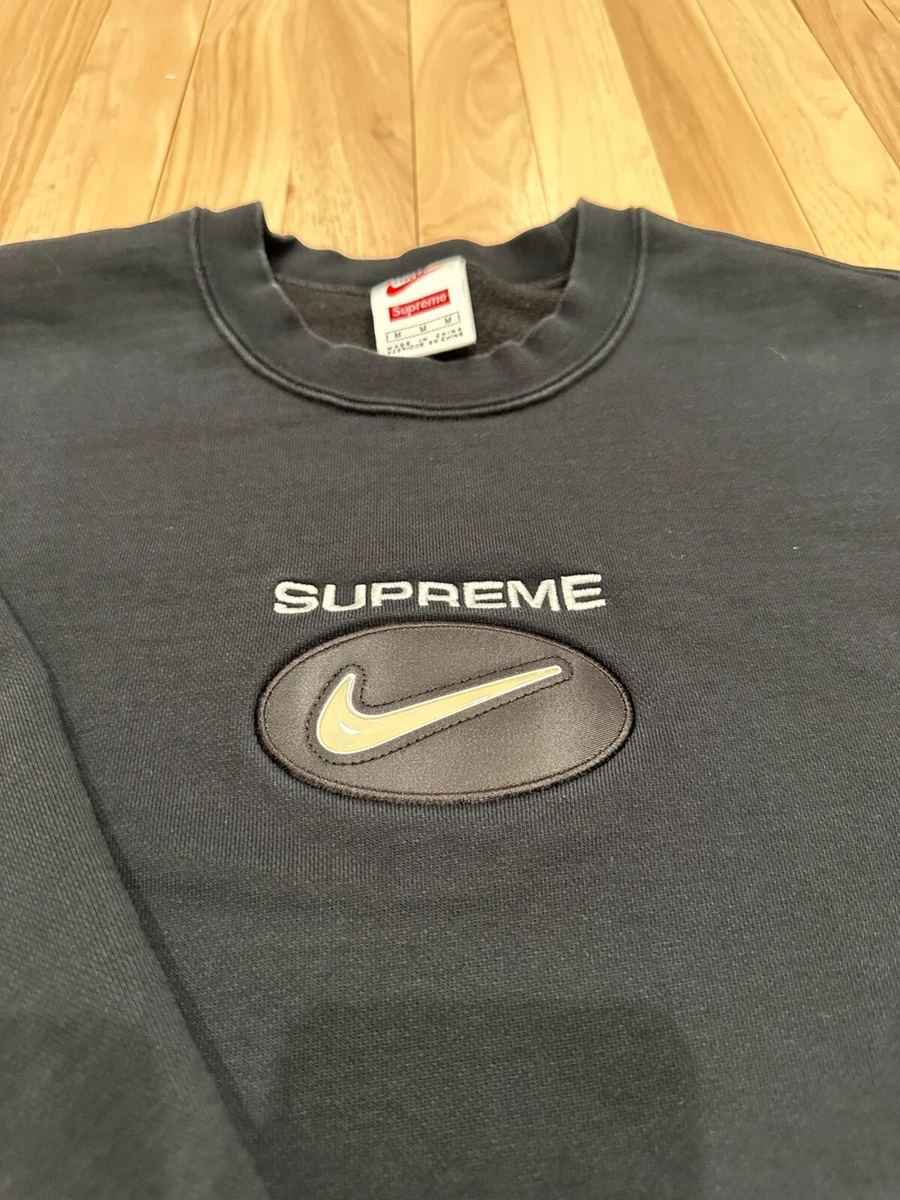 Supreme Nike Jewel Crewneck Sweatshirt Black FW20 Mens Medium - M